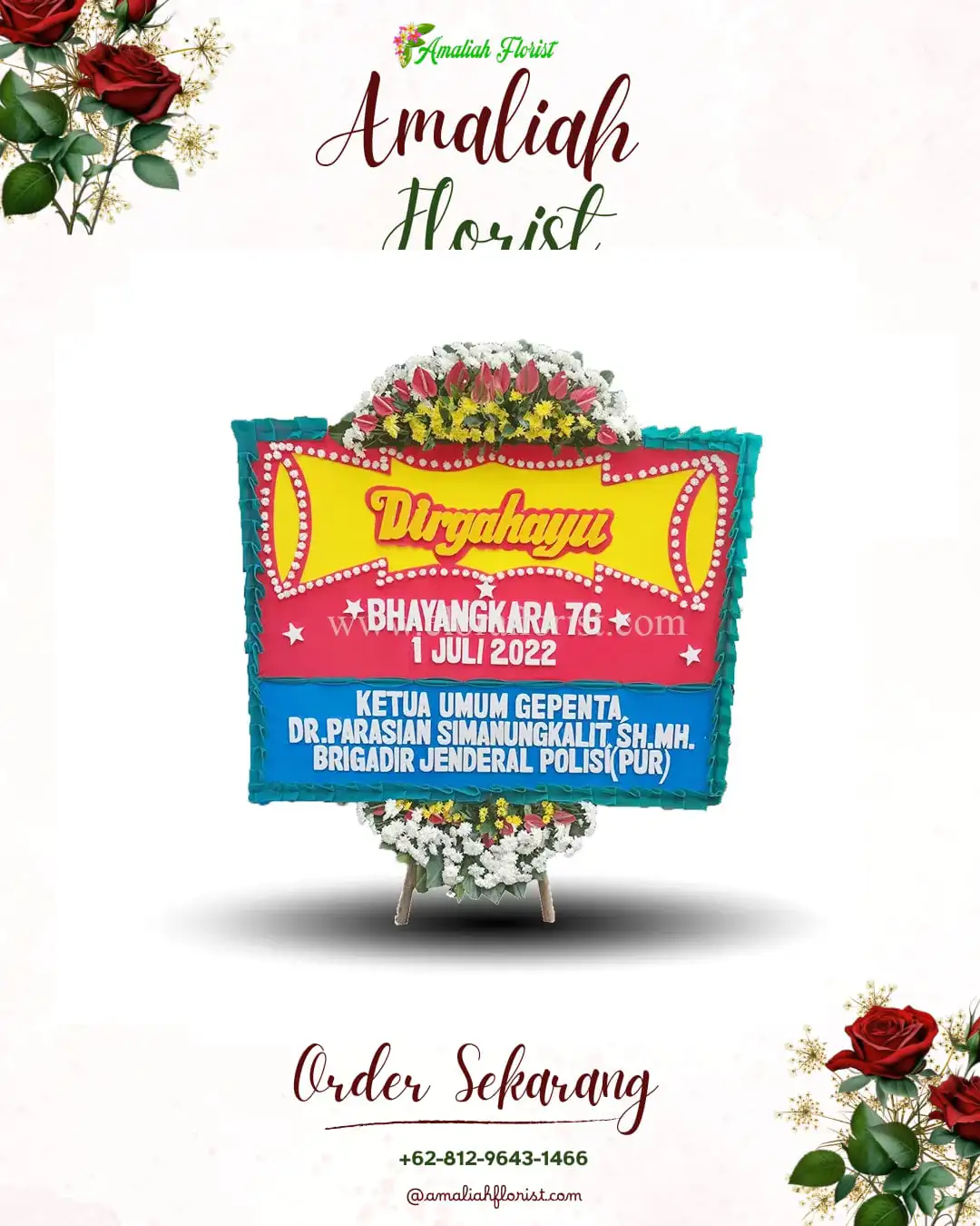 Papan Bunga HUT Ulang Tahun Tamiang Hulu